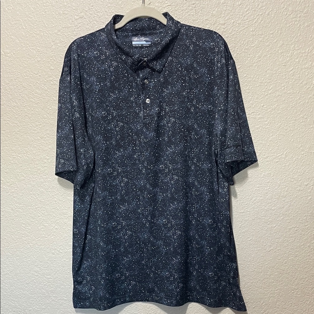 Ben Hogan Performance Blue Patterned Golf Polo Sh… - image 1